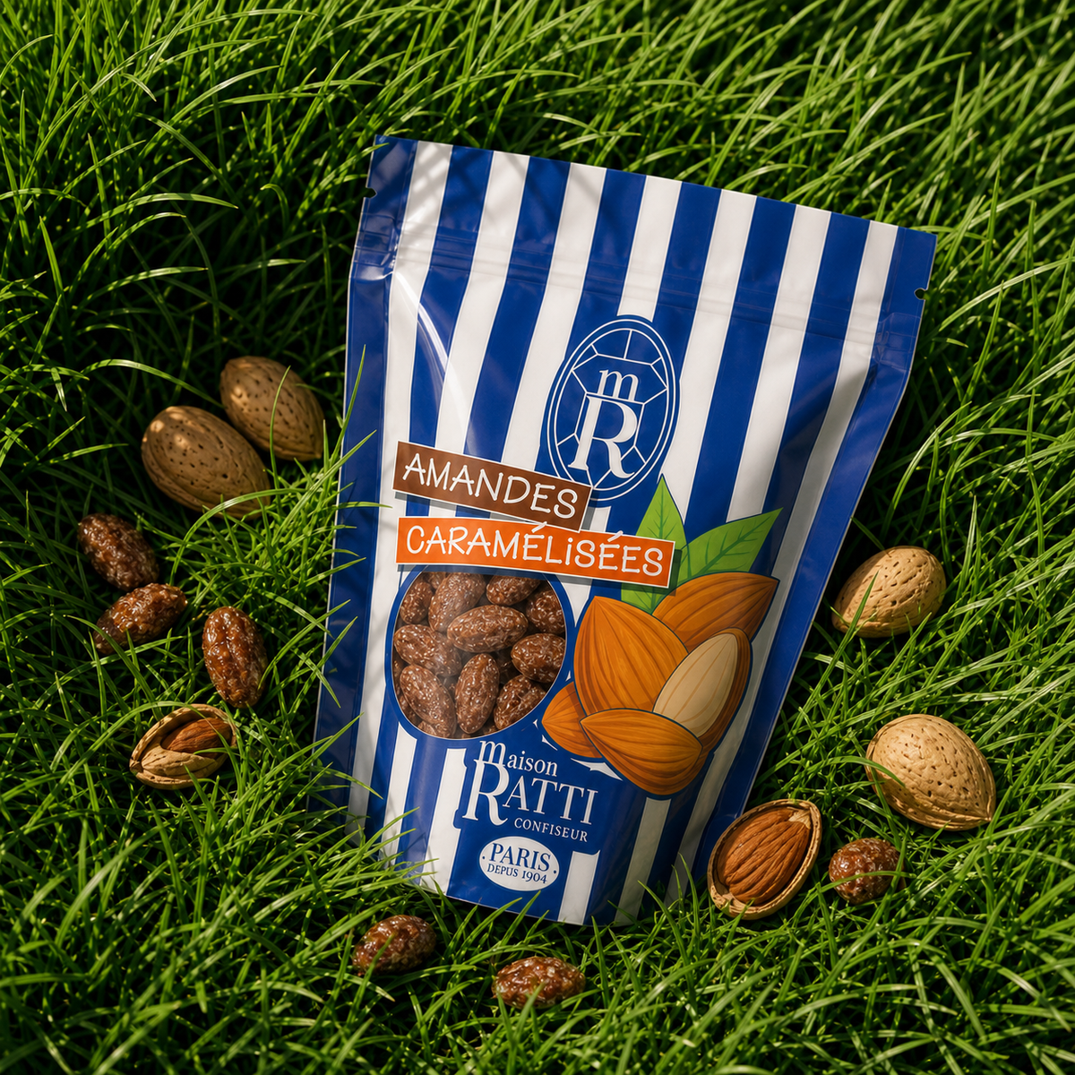 Maison Ratti Chouchou Almond, styled, top-down view