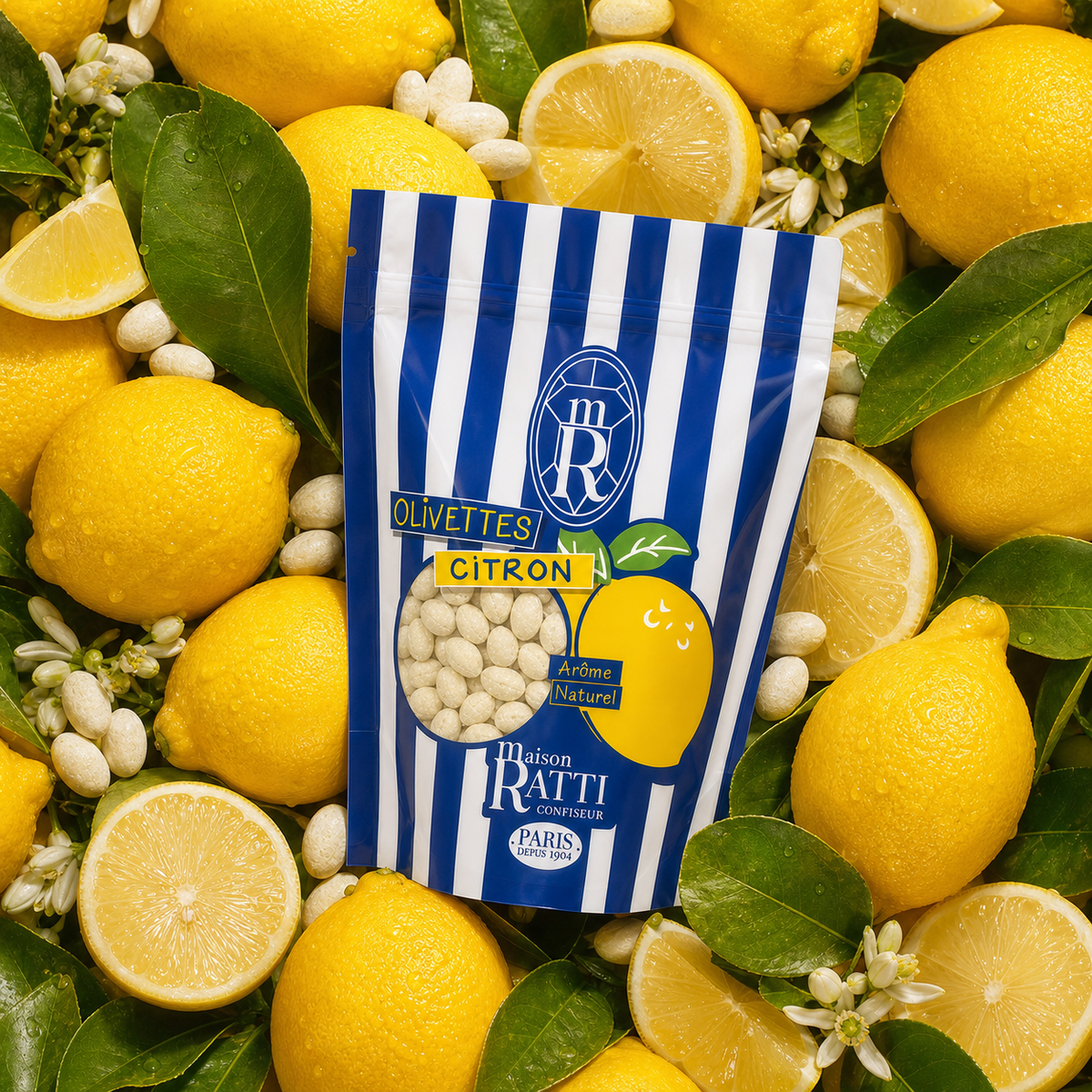 Maison Ratti Olivette Lemon, with its ingredients