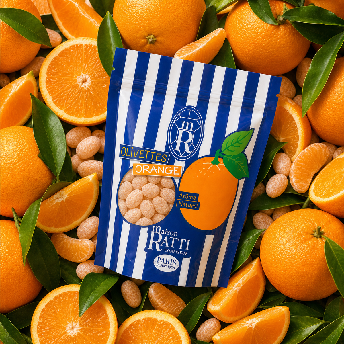 Maison Ratti Olivette Orange, with its ingredients