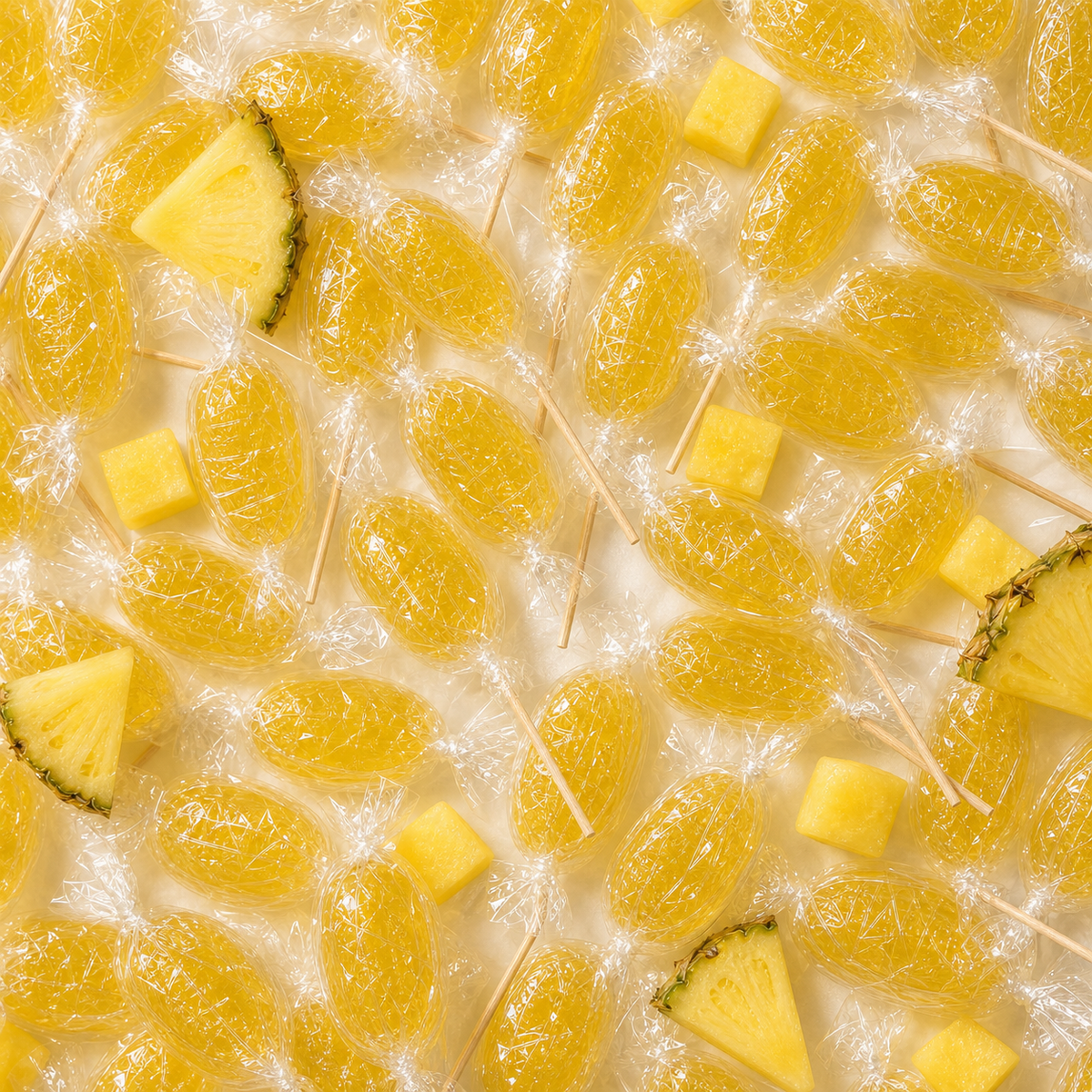 Maison Ratti Pineapple Lollipop, with its ingredients