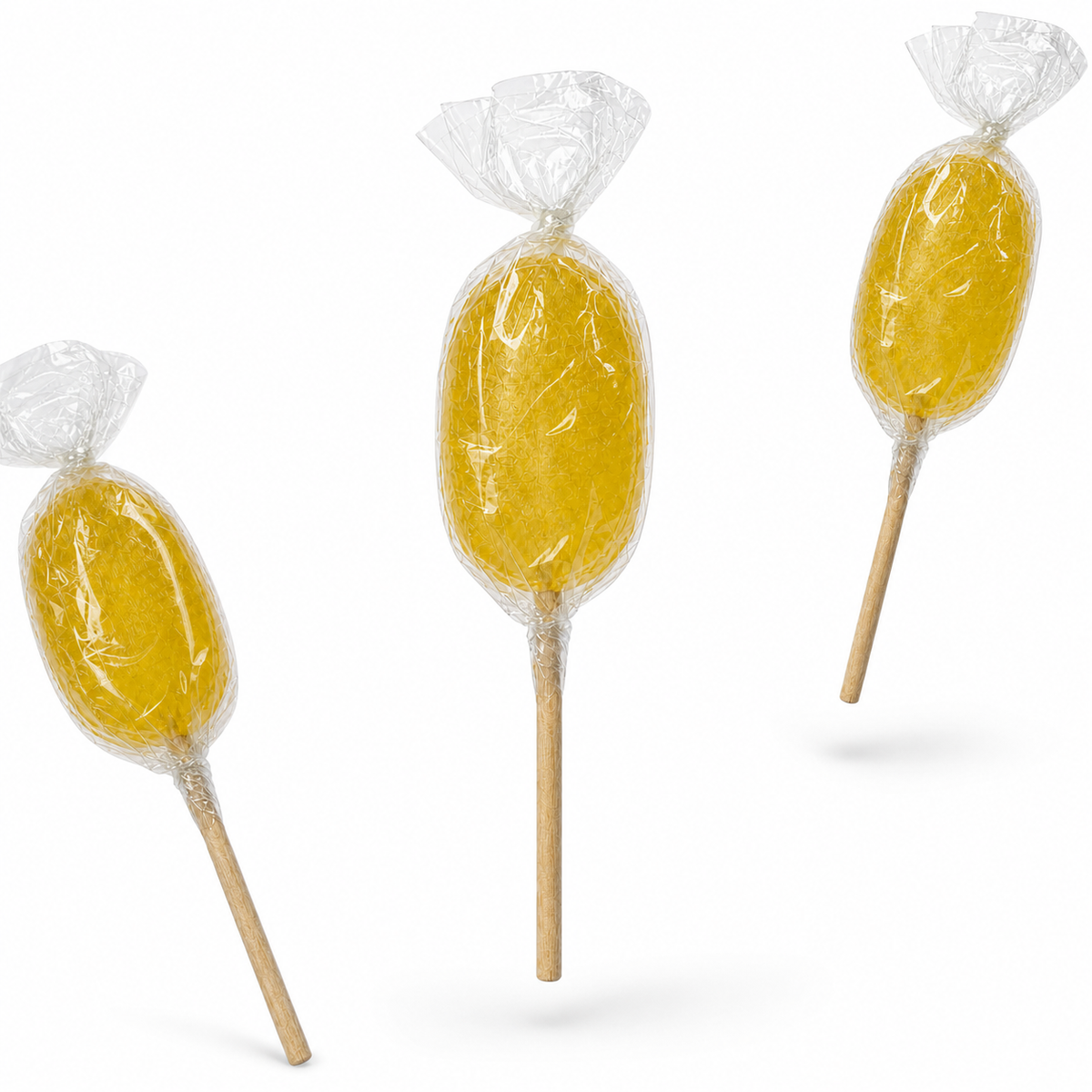 Maison Ratti Lemon Lollipop, pouches in a styled scene