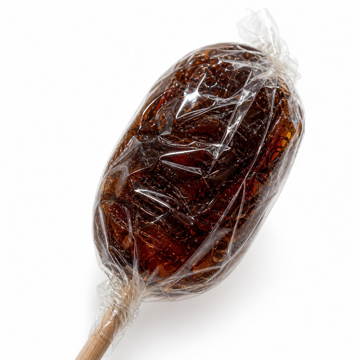 Maison Ratti Cola Lollipop, close-up of the pouch window
